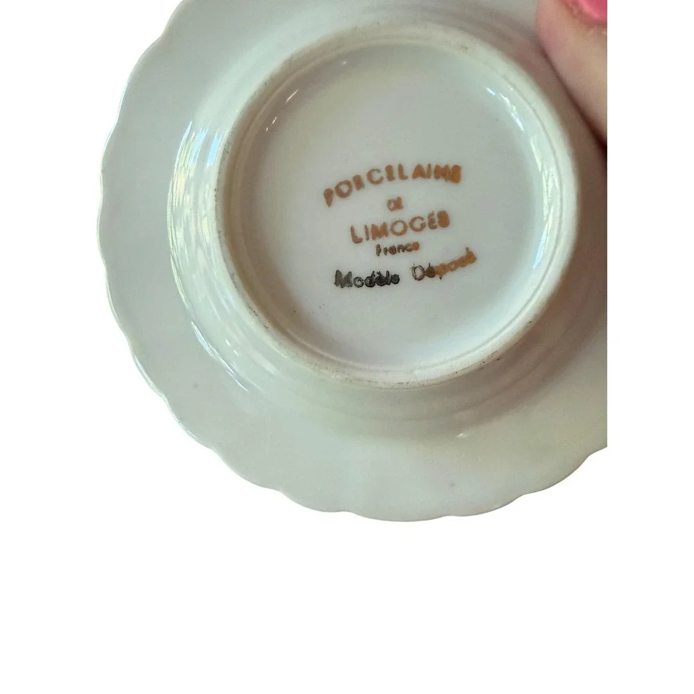 Vintage Limoges Ashtray Set Monaco Roulette Bernardaud French Bistro Barware